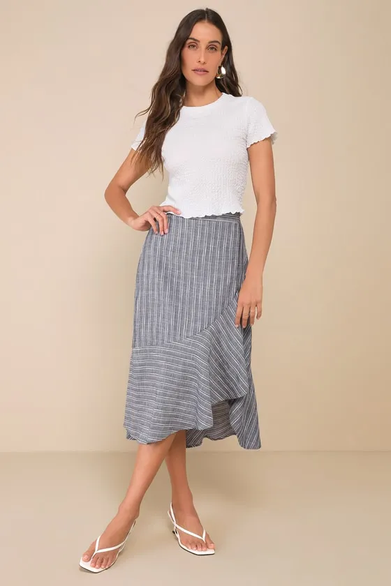 Truly a Sweetie White Smocked Lettuce Edge Short Sleeve Top sold by Lulus product image thumbnail 2