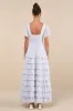 Delightful Favorite Light Blue Eyelet Tiered Maxi Dress sold by Lulus