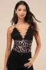 Fierce Expert Tan Leopard Print Mesh Lace Bodysuit sold by Lulus