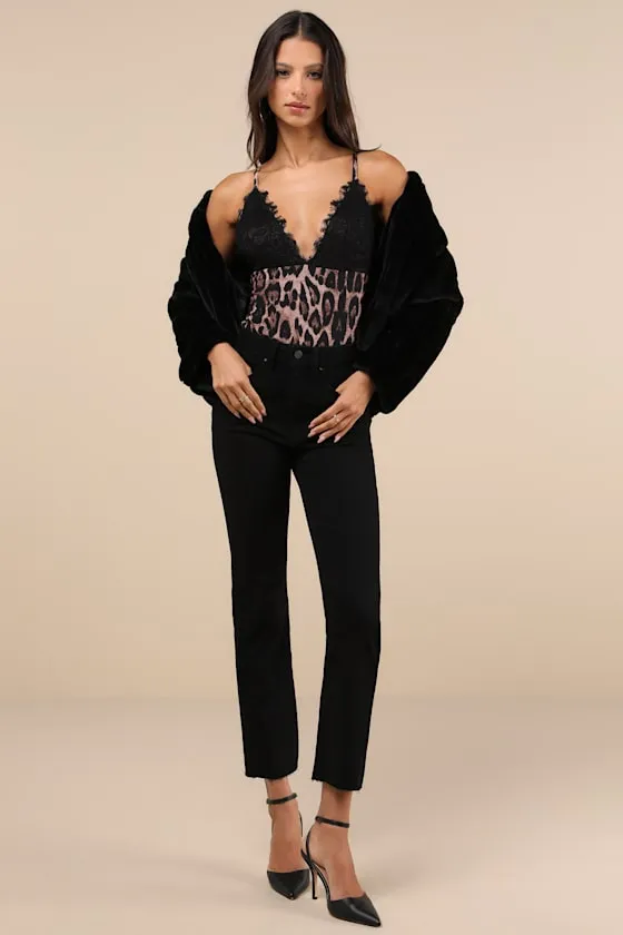 Fierce Expert Tan Leopard Print Mesh Lace Bodysuit sold by Lulus product image thumbnail 3