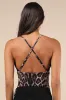 Fierce Expert Tan Leopard Print Mesh Lace Bodysuit sold by Lulus