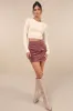 Perfected Cuteness Mauve Corduroy High-Rise Mini Skirt sold by Lulus