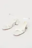 Rezzy White Bow Ankle Strap High Heel Sandals sold by Lulus