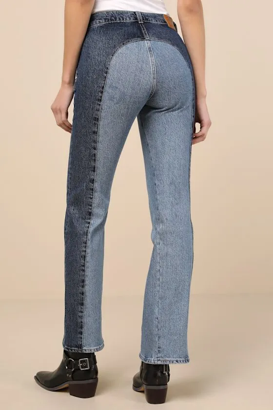 Wedgie Boot Medium Wash Denim High-Rise Jeans sold by Lulus product image thumbnail 3