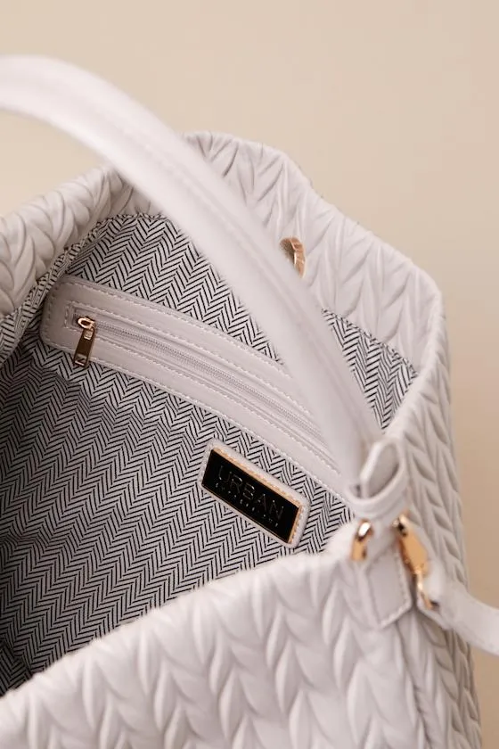 Wandrea Light Beige Textured Vegan Leather Tote Bag sold by Lulus product image thumbnail 4