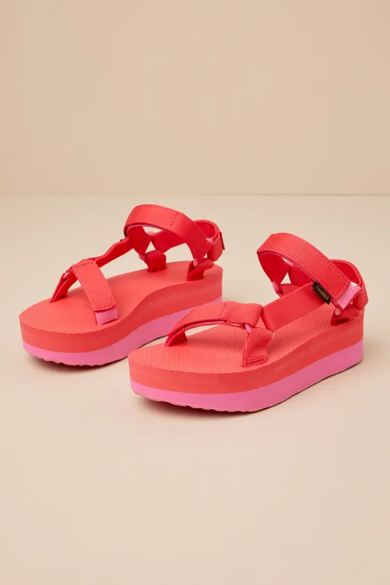 Flatform Universal Hot Pink Sandals sold by Lulus product image thumbnail 3