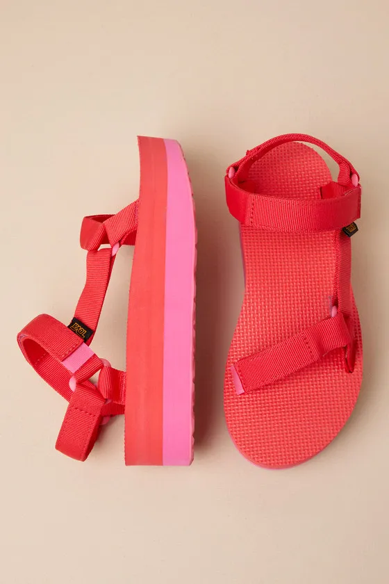 Flatform Universal Hot Pink Sandals sold by Lulus product image thumbnail 4