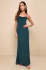 Captivated Emerald Green Cowl Neck Maxi Dress sold by Lulus