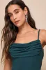 Captivated Emerald Green Cowl Neck Maxi Dress sold by Lulus