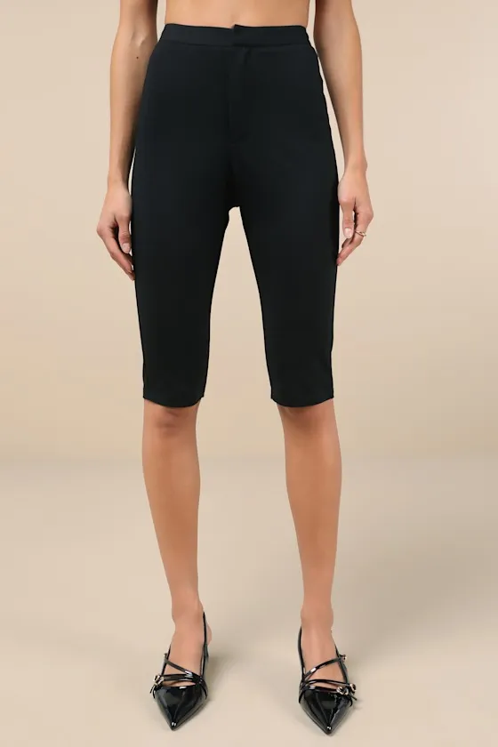 Chic Livin' Black High-Rise Capri Pants sold by Lulus product image thumbnail 2