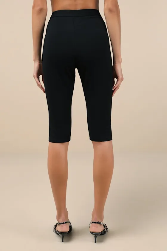 Chic Livin' Black High-Rise Capri Pants sold by Lulus product image thumbnail 3
