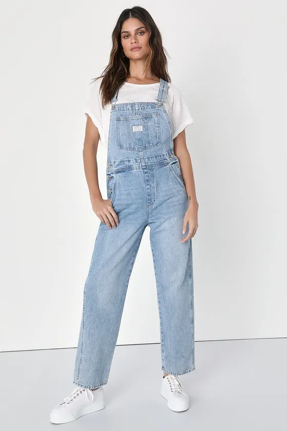 Vintage Medium Wash Overalls sold by Lulus