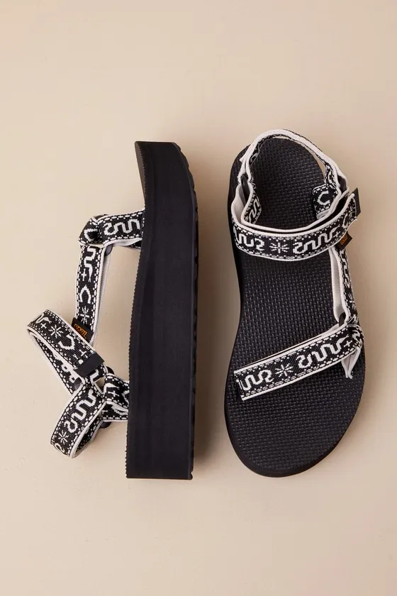 Flatform Universal Bandana Black Sandals sold by Lulus product image thumbnail 3