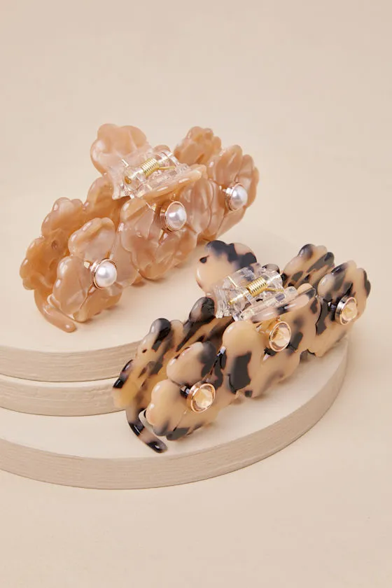 Moretta Multi Floral Hair Claw Clip Set sold by Lulus product image thumbnail 2