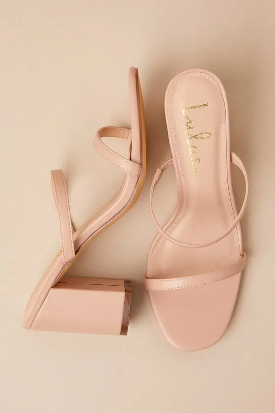 Ariellie Light Nude High Heel Sandals sold by Lulus product image thumbnail 3