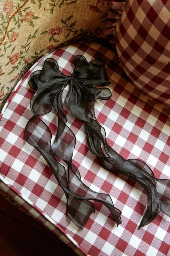 Dearest Charm Black Organza Oversized Bow sold by Lulus