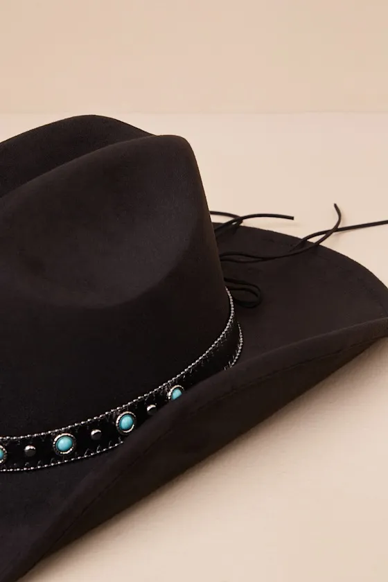 Saddled Up Black and Silver Western Hat sold by Lulus product image thumbnail 3