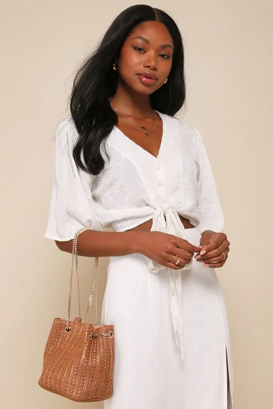 Miles to Go Brown Straw Mini Bag sold by Lulus product image thumbnail 3