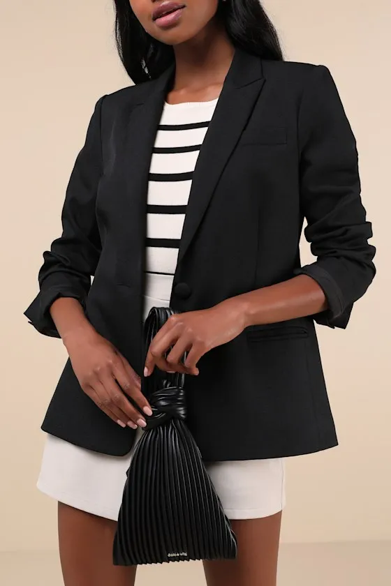 Carey Black Pleated Knotted Handbag sold by Lulus product image thumbnail 3