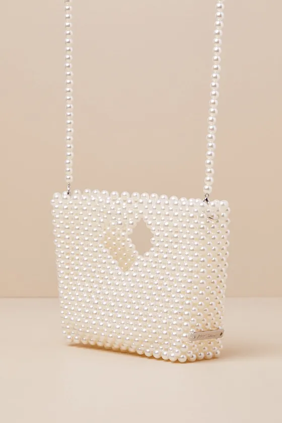 Gossip Pearl White Crossbody Bag sold by Lulus product image thumbnail 3