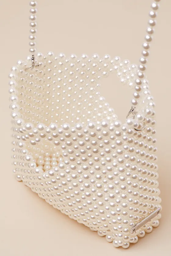 Gossip Pearl White Crossbody Bag sold by Lulus product image thumbnail 4