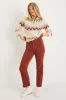 Warm Bliss Beige Multi Knit Half-Zip Sweater sold by Lulus