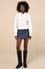 Poised Esteem White Cotton Smocked Collared Long Sleeve Top sold by Lulus