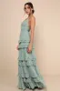 Lavish Perfection Sage Green Ruffled Tiered Maxi Dress sold by Lulus