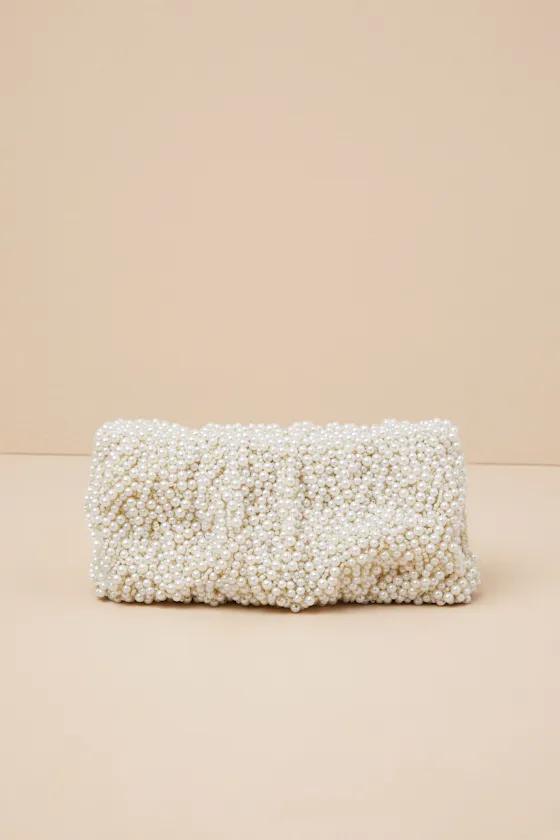 Pluenta Ivory Pearl Clutch sold by Lulus product image thumbnail 2