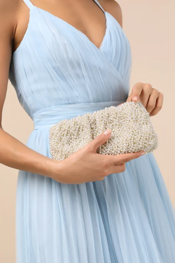 Pluenta Ivory Pearl Clutch sold by Lulus product image thumbnail 3