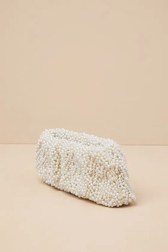Pluenta Ivory Pearl Clutch sold by Lulus product image thumbnail 4