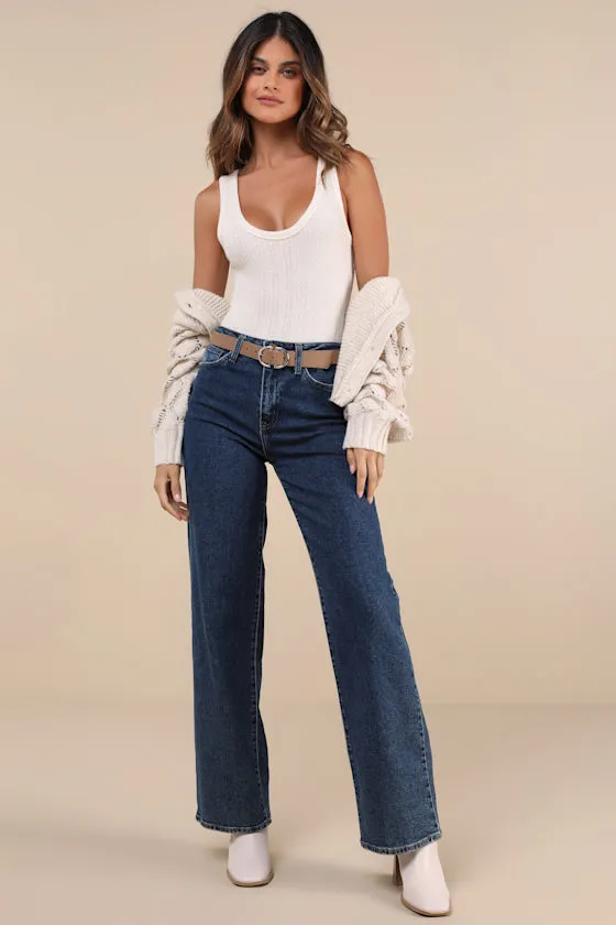 Decidedly Ideal Ivory Pointelle Knit Sleeveless Bodysuit sold by Lulus product image thumbnail 3