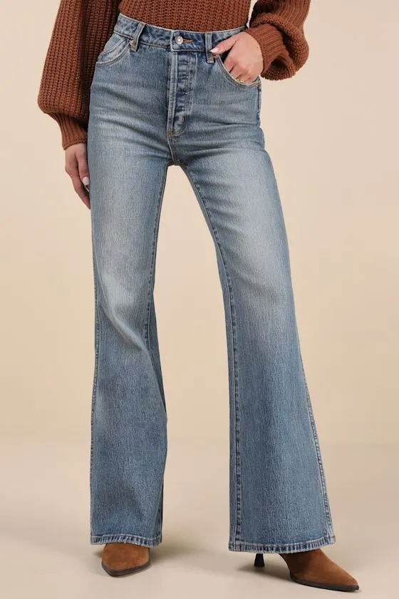 Eastcoast Flare Medium Wash Jeans sold by Lulus product image thumbnail 2