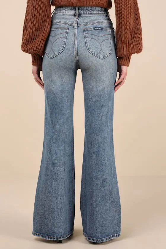 Eastcoast Flare Medium Wash Jeans sold by Lulus product image thumbnail 3