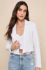 Sophisticated Decision White Linen Cropped Blazer sold by Lulus