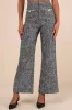 Poised Decision Black Tweed Lurex High-Rise Wide-Leg Pants sold by Lulus