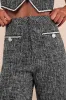 Poised Decision Black Tweed Lurex High-Rise Wide-Leg Pants sold by Lulus