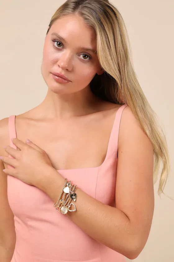 Enchanting Addition Gold 5-Piece Charm Bracelet Set sold by Lulus product image thumbnail 3