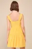 Profound Sweetness Marigold Yellow Eyelet Bustier Mini Dress sold by Lulus
