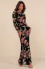 Glorious Aura Black Velvet Floral Burnout Long Sleeve Maxi Dress sold by Lulus