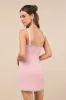 Glowing Allure Pink Rhinestone Sleeveless Bodycon Mini Dress sold by Lulus