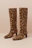 Seville Cheetah Calf Hair Leather Knee-High Boots sold by Lulus