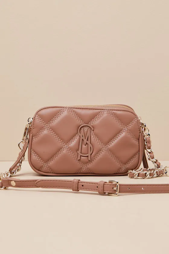 Bdaisy Taupe Quilted Crossbody Bag sold by Lulus product image thumbnail 2