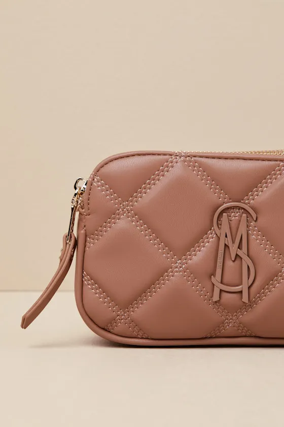 Bdaisy Taupe Quilted Crossbody Bag sold by Lulus product image thumbnail 4
