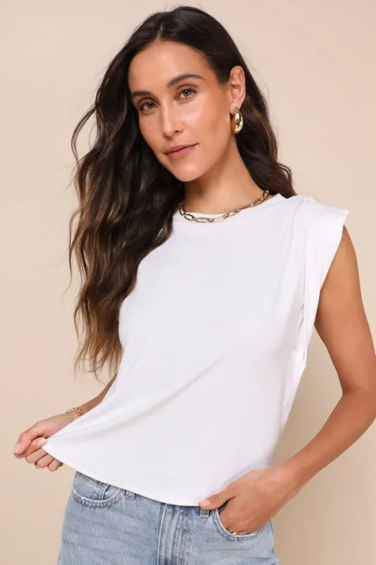 Casual Inspiration Ivory Ruched Short Sleeve Tee sold by Lulus