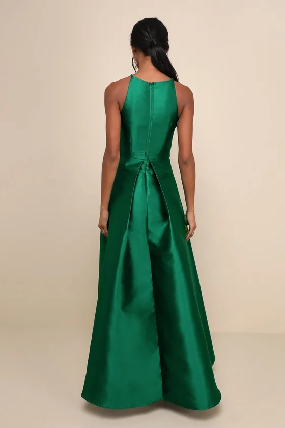 Broadway Show Emerald Green High-Low Gown sold by Lulus product image thumbnail 2