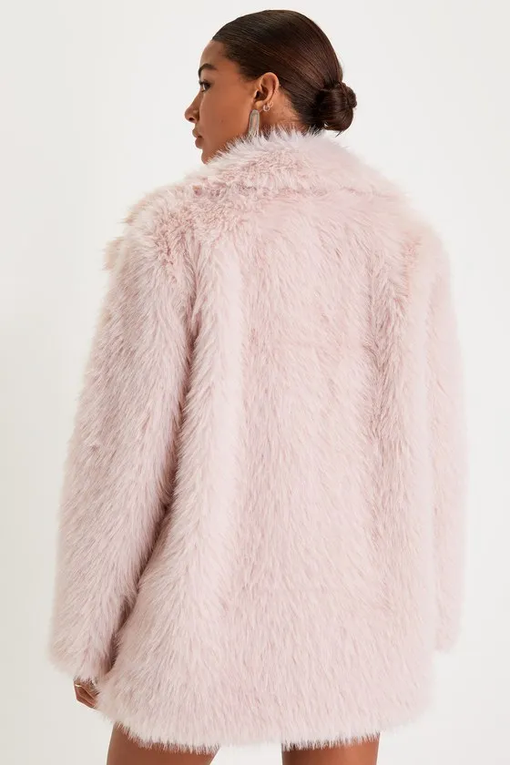 Fabulous Option Blush Pink Faux Fur Coat sold by Lulus product image thumbnail 3