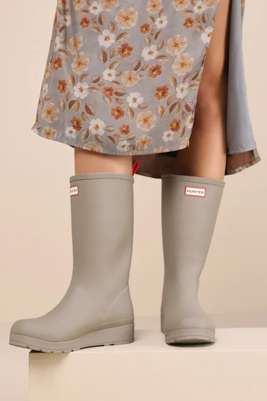 Play Tall Medium Natural Shearling Mid-Calf Rain Boots sold by Lulus