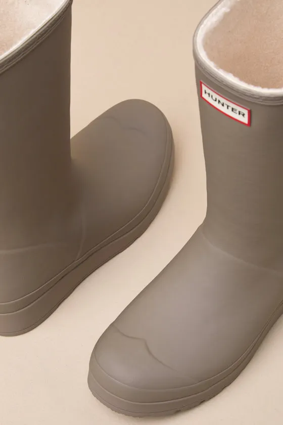 Play Tall Medium Natural Shearling Mid-Calf Rain Boots sold by Lulus product image thumbnail 4