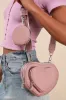 Stylish Adoration Dusty Pink Heart Crossbody Bag sold by Lulus